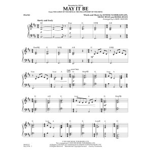 May It Be (arr. Larry Moore) - Piano