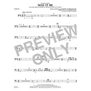 May It Be (arr. Larry Moore) - Timpani