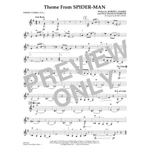 Theme from Spider-Man (TV Theme) (arr. John Moss) - Violin 3 (Viola Treble Clef)