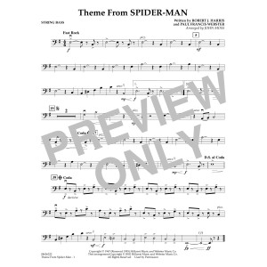 Theme from Spider-Man (TV Theme) (arr. John Moss) - String Bass
