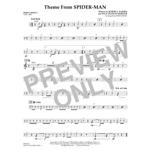 Theme from Spider-Man (TV Theme) (arr. John Moss) - Percussion 2