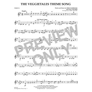 The VeggieTales Theme Song (arr. Larry Moore) - Violin 2