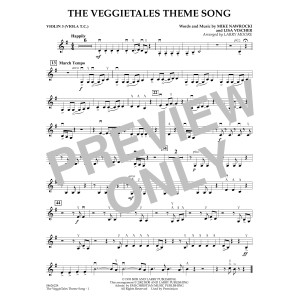 The VeggieTales Theme Song (arr. Larry Moore) - Violin 3 (Viola Treble Clef)