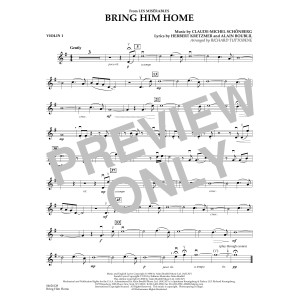 Bring Him Home (from Les Misérables) (arr. Richard Tuttobene) - Violin 1