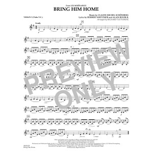 Bring Him Home (from Les Misérables) (arr. Richard Tuttobene) - Violin 3 (Viola Treble Clef)