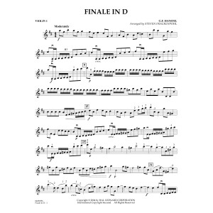 Finale In D (arr. Steven Frackenpohl) - Violin 1