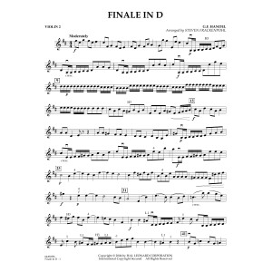 Finale In D (arr. Steven Frackenpohl) - Violin 2