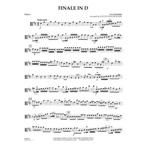 Finale In D (arr. Steven Frackenpohl) - Viola