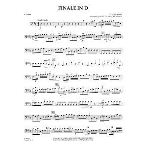 Finale In D (arr. Steven Frackenpohl) - Cello
