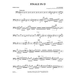 Finale In D (arr. Steven Frackenpohl) - String Bass