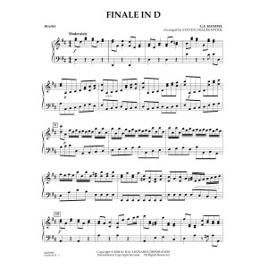 Finale In D (arr. Steven Frackenpohl) - Piano