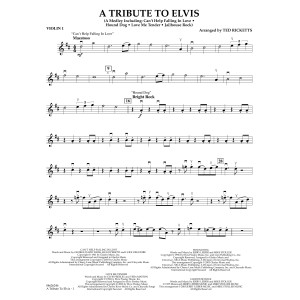 A Tribute To Elvis (arr. Ted Ricketts) - Violin 1