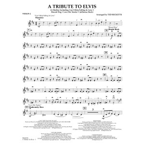 A Tribute To Elvis (arr. Ted Ricketts) - Violin 2