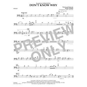 Don't Know Why (arr. Larry Moore) - Cello