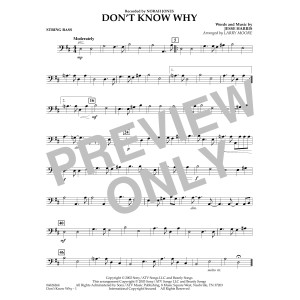 Don't Know Why (arr. Larry Moore) - String Bass