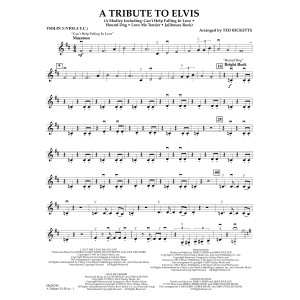 A Tribute To Elvis (arr. Ted Ricketts) - Violin 3 (Viola Treble Clef)