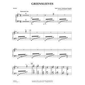 Greensleeves (arr. John Leavitt) - Piano
