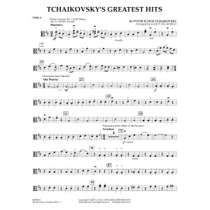 Tchaikovsky's Greatest Hits (arr. Elliot Del Borgo) - Viola
