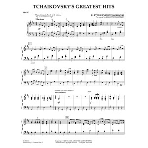 Tchaikovsky's Greatest Hits (arr. Elliot Del Borgo) - Piano