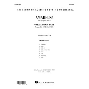 Amadeus! (arr. Jamin Hoffmann) - Full Score