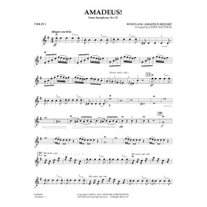 Amadeus! (arr. Jamin Hoffmann) - Violin 1