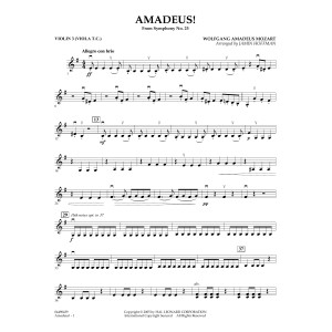 Amadeus! (arr. Jamin Hoffmann) - Violin 3 (Viola Treble Clef)