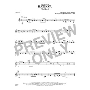 Hatikva (from Munich) (arr. John Williams) - Violin 1