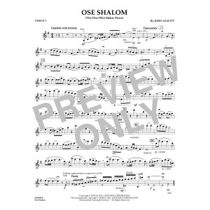 Ose Shalom (The One Who Makes Peace) - Violin 1