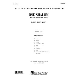 Ose Shalom (The One Who Makes Peace) - Full Score
