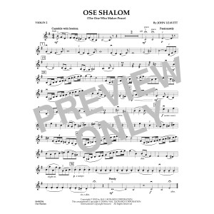 Ose Shalom (The One Who Makes Peace) - Violin 2