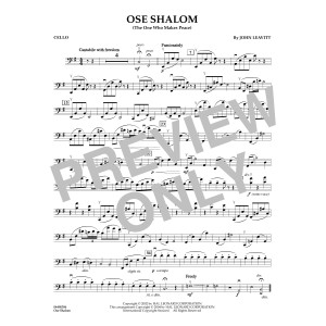 Ose Shalom (The One Who Makes Peace) - Cello
