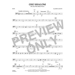 Ose Shalom (The One Who Makes Peace) - String Bass