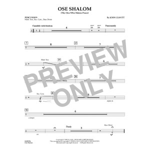 Ose Shalom (The One Who Makes Peace) - Percussion
