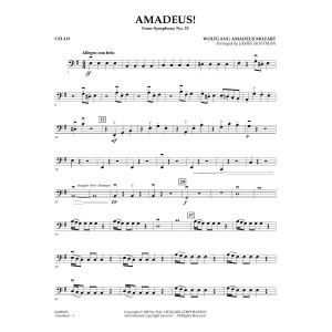 Amadeus! (arr. Jamin Hoffmann) - Cello