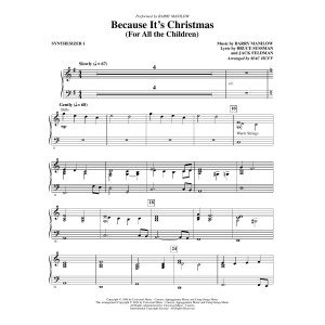 Because It's Christmas (For All the Children) (arr. Mac Huff) - Synthesizer I