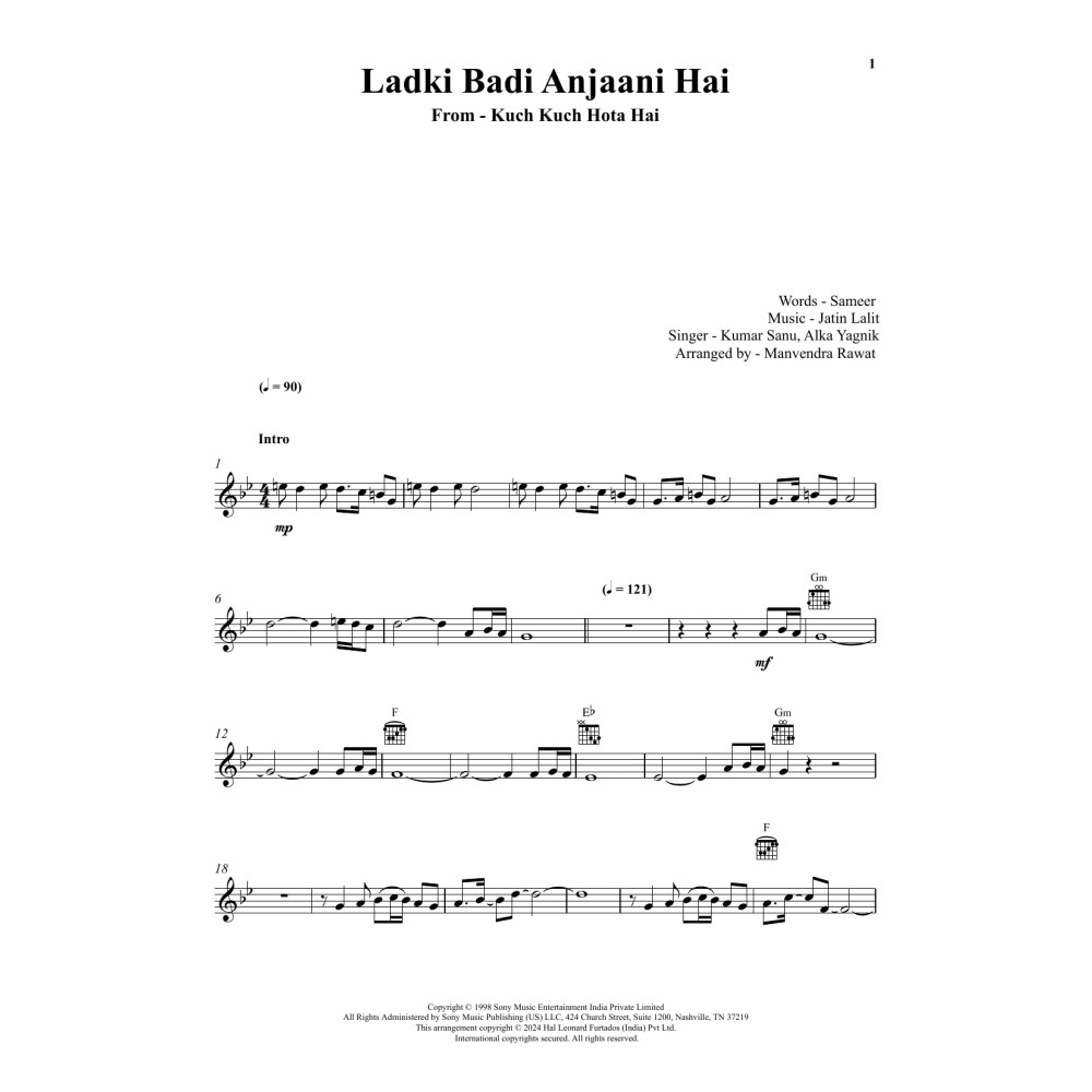 Ladki Badi Anjaani Hai (from Kuch Kuch Hota Hai)