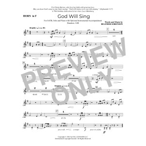God Will Sing - F Horn