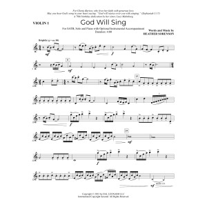 God Will Sing - Violin 1