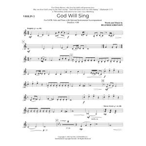 God Will Sing - Violin 2