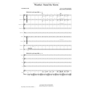 Weather: Stand The Storm (Chamber Ensemble) - Full Score