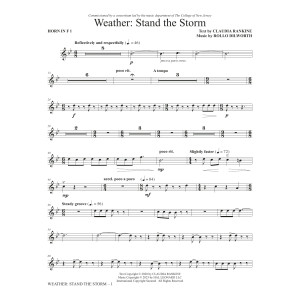 Weather: Stand The Storm (Chamber Ensemble) - Horn 1 in F