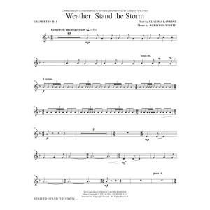 Weather: Stand The Storm (Chamber Ensemble) - Trumpet 1 in Bb
