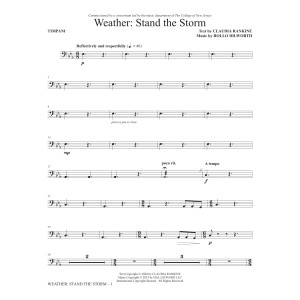 Weather: Stand The Storm (Chamber Ensemble) - Timpani