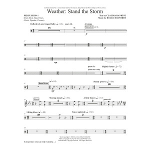 Weather: Stand The Storm (Chamber Ensemble) - Percussion 1