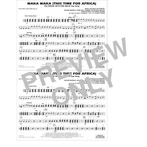 Waka Waka (This Time For Africa) (arr. Matt Conaway) - Multiple Bass Drums