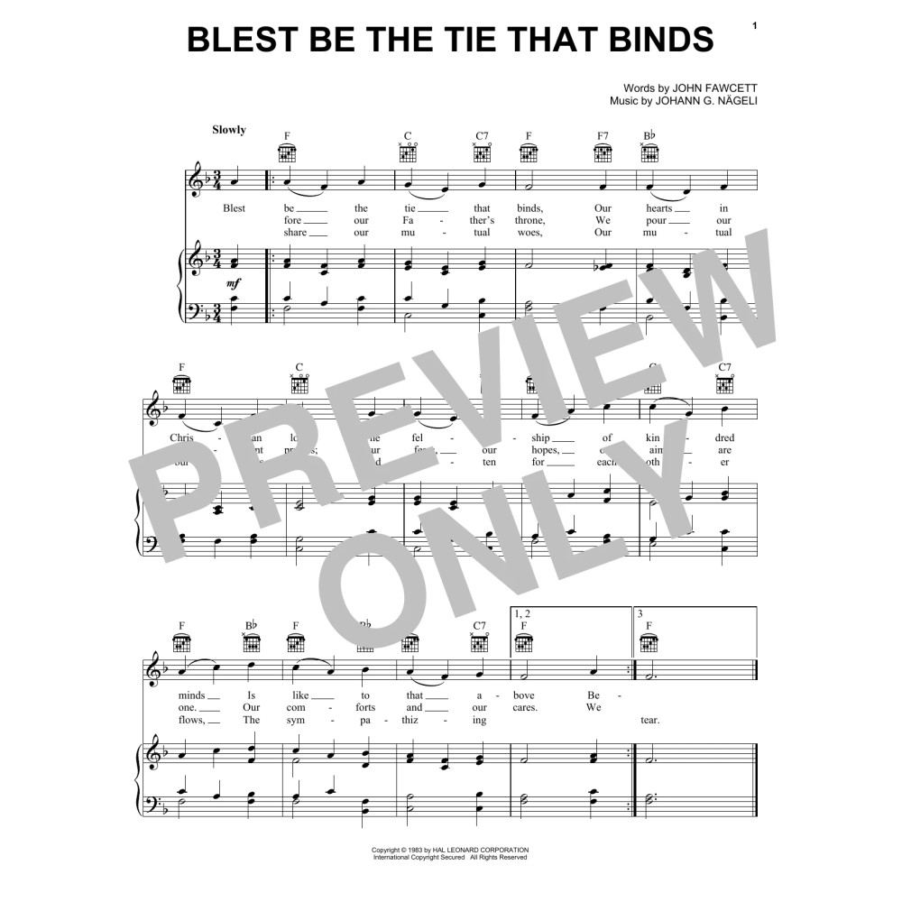 Blest Be The Tie That Binds