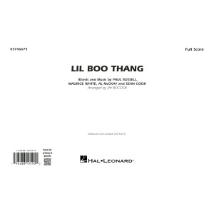 Lil Boo Thang (arr. Jay Bocook) - Conductor Score (Full Score)