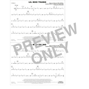 Lil Boo Thang (arr. Jay Bocook) - Cymbals