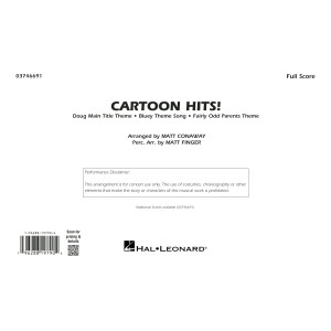 Cartoon Hits! - Conductor Score (Full Score)