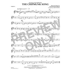 The Chipmunk Song (arr. Larry Moore) - Violin 2
